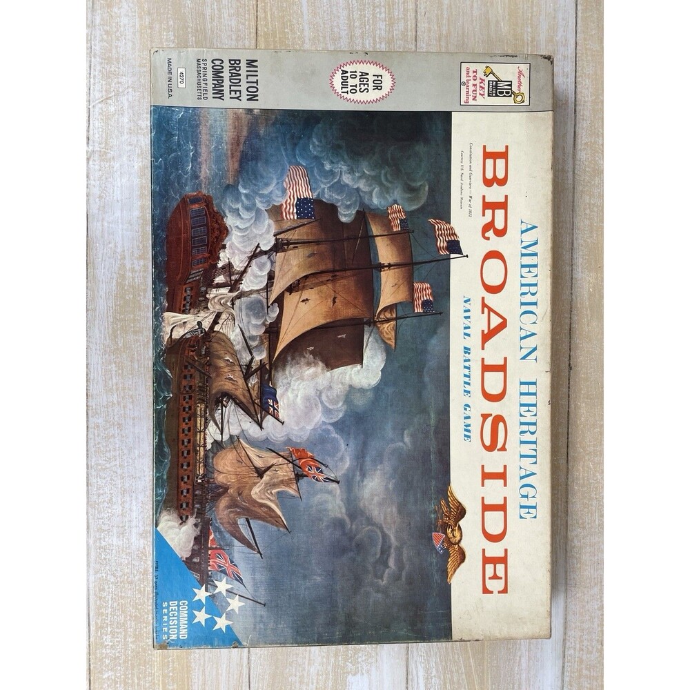 American Heritage Broadside Naval Battle Board Game #4270 MB 1962 Complete - Picture 11 of 16